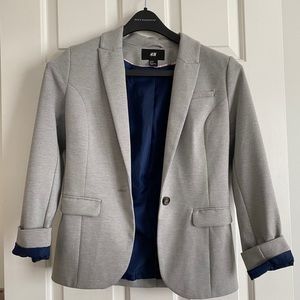 Gray & navy Blazer
